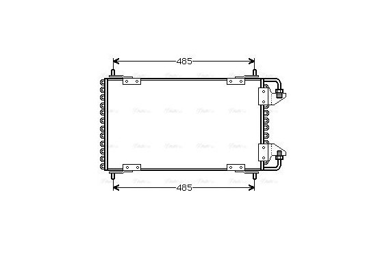 Condensor, airconditioning CN5091 Ava Quality Cooling