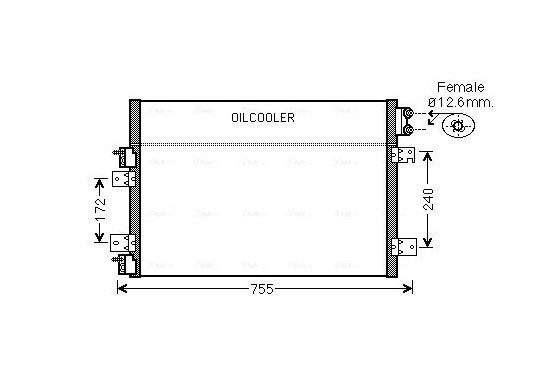 Condensor, airconditioning CRA5113 Ava Quality Cooling