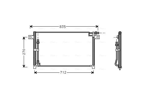 Condensor, airconditioning DN5185 Ava Quality Cooling