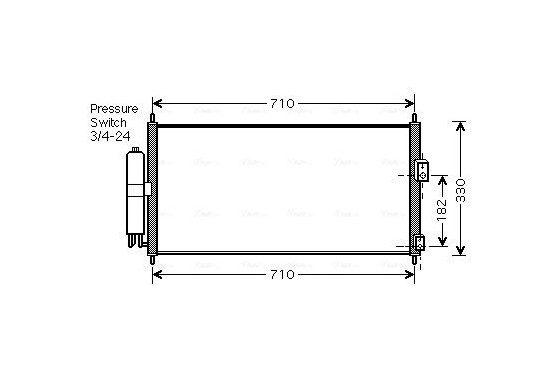 Condensor, airconditioning DN5270D Ava Quality Cooling