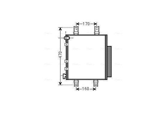 Condensor, airconditioning DU5063D Ava Quality Cooling