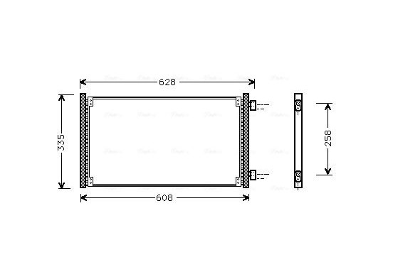 Condensor, airconditioning FT5213 Ava Quality Cooling