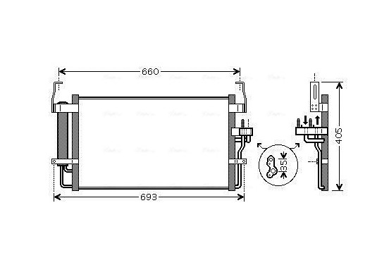 Condensor, airconditioning HY5092D Ava Quality Cooling