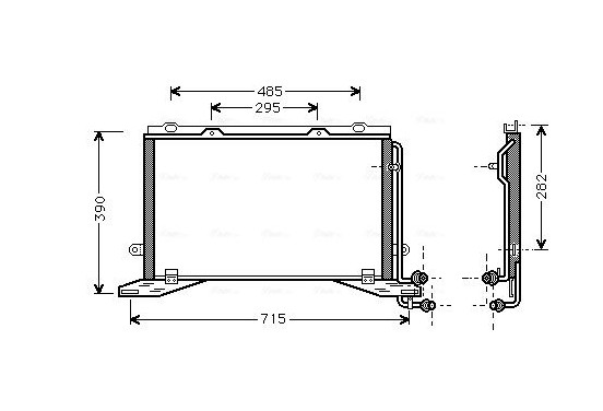 Condensor, airconditioning MSA5268 Ava Quality Cooling