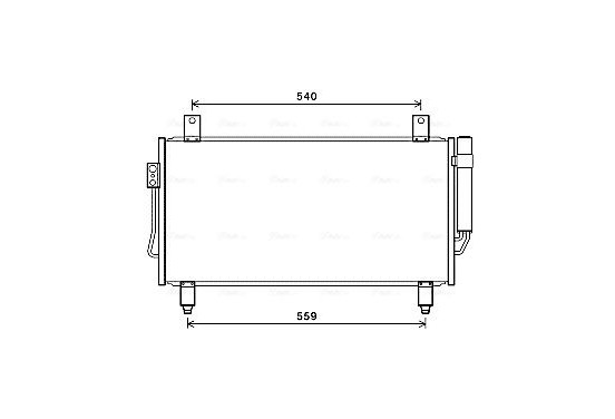 Condensor, airconditioning MT5252D Ava Quality Cooling