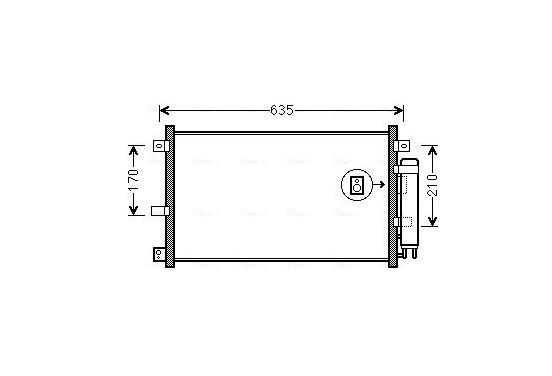 Condensor, airconditioning MZA5238D Ava Quality Cooling