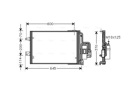 Condensor, airconditioning OLA5385D Ava Quality Cooling