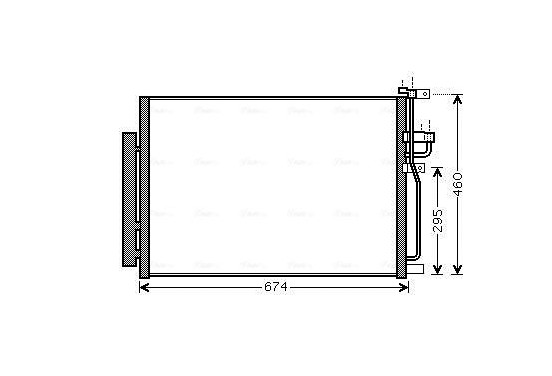 Condensor, airconditioning OLA5436D Ava Quality Cooling