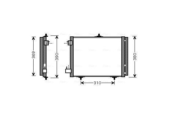 Condensor, airconditioning PEA5295D Ava Quality Cooling