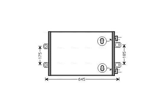 Condensor, airconditioning RTA5406 Ava Quality Cooling