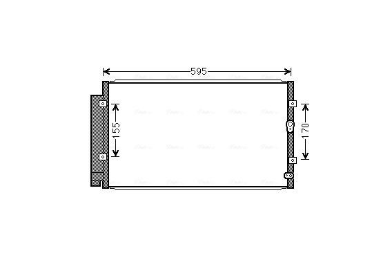 Condensor, airconditioning SU5102D Ava Quality Cooling