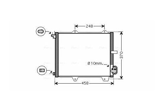 Condensor, airconditioning SZ5088 Ava Quality Cooling