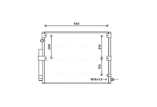 Condensor, airconditioning TO5617D Ava Quality Cooling