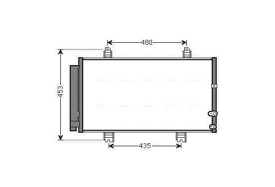 Condensor, airconditioning TO5653D Ava Quality Cooling