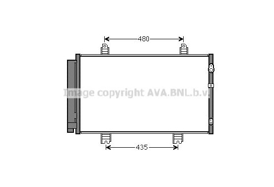 Condensor, airconditioning TOA5646D Ava Quality Cooling