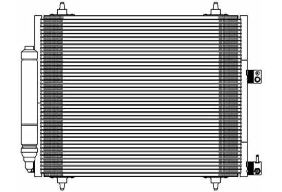 Condensor, airconditioning TSP0225595 Delphi