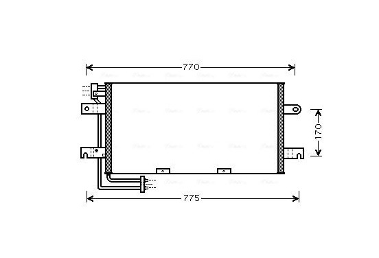 Condensor, airconditioning VN5195 Ava Quality Cooling