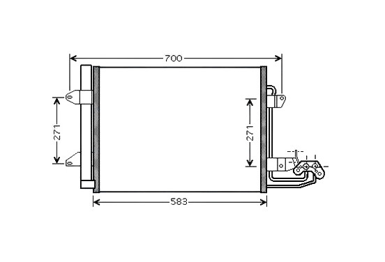 Condensor, airconditioning VN5211D Ava Quality Cooling