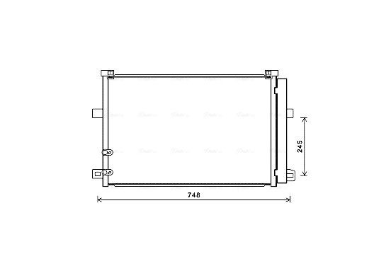 Condensor, airconditioning VN5369D Ava Quality Cooling