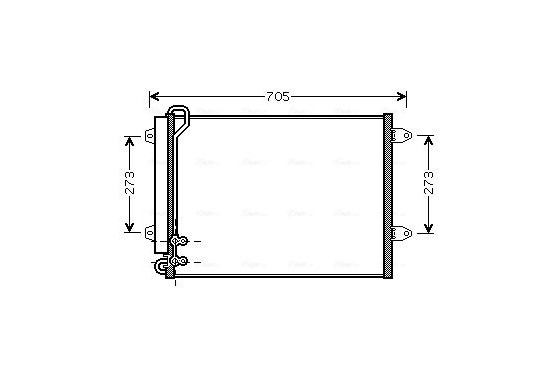 Condensor, airconditioning VNA5225D Ava Quality Cooling