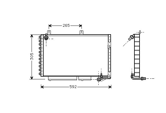 CONDENSOR AUDI100/200 ALL 88-89 03005120 International Radiators