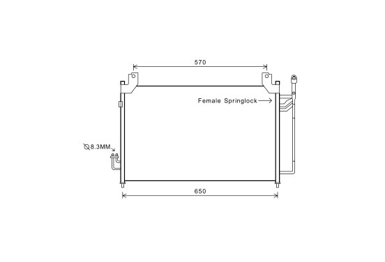 CONDENSOR CX7 2 2-deurs/23i vanaf '06 27005240 International Radiators