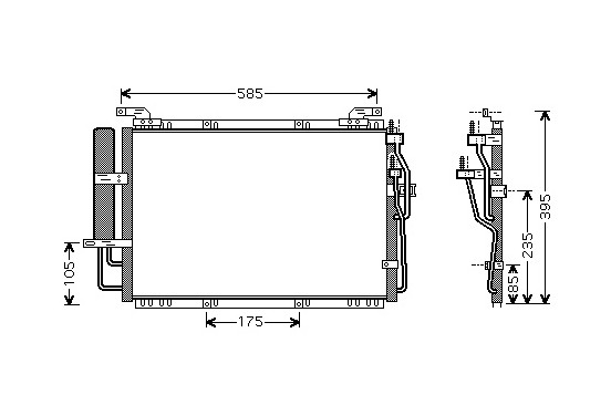 CONDENSOR HYUNDAI MATRIX NT-D 01- 82005091 International Radiators