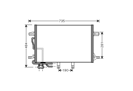 CONDENSOR MBW211 E200>500 02- MT/AT 30005307 International Radiators