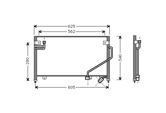 CONDENSOR MZ 323F 15/18 MT/AT 94-98 27005120 International Radiators