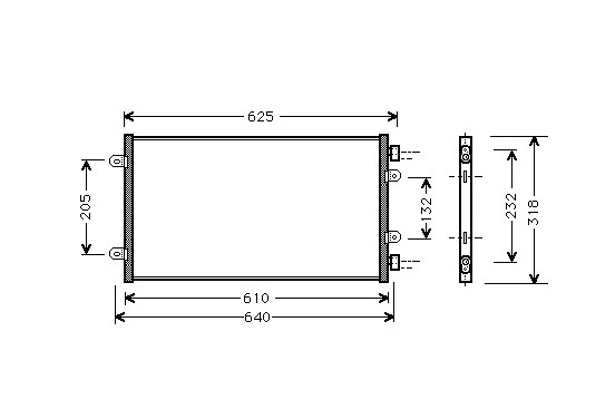 CONDENSOR PUNTO II 1.2 (TYPE VALEO) 17005219 International Radiators