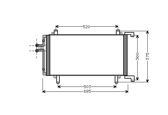 CONDENSOR R21 MK2 94- 43005196 International Radiators