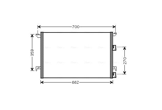 Condensor, airconditioning SBA5060 Ava Quality Cooling