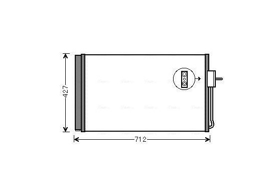 Condensor, airconditioning OL5611D Ava Quality Cooling