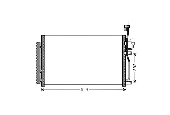 Condensor, airconditioning OL5433D Ava Quality Cooling