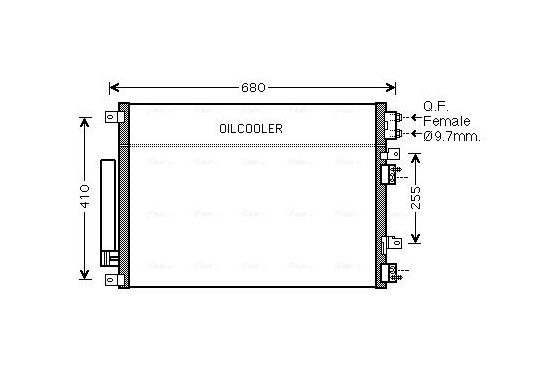 Condensor, airconditioning CR5093D Ava Quality Cooling