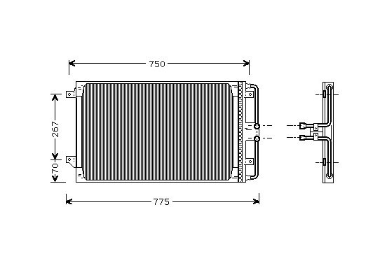 CONDENSOR CIRRUS/STRATUS 95-97 07005021 International Radiators