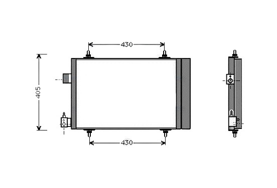 Condensor, airconditioning CNA5173D Ava Quality Cooling