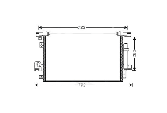 Condensor, airconditioning MT5210D Ava Quality Cooling