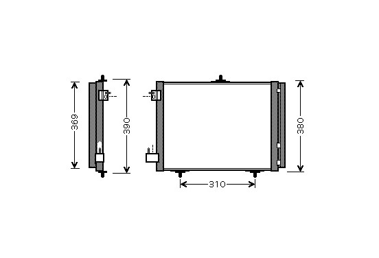 CONDENSOR 207 vanaf '06  / 1007 ALL 04- 40005295 International Radiators