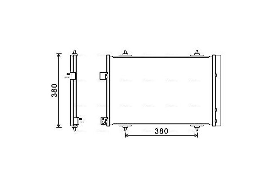 Condensor, airconditioning CNA5274D Ava Quality Cooling