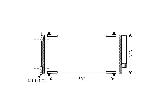 Condensor, airconditioning PEA5301D Ava Quality Cooling