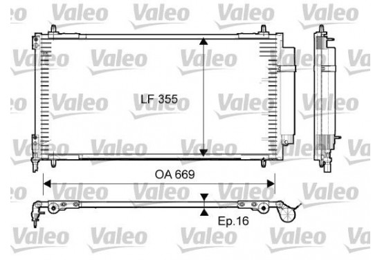 Airco condensor 814065 Valeo