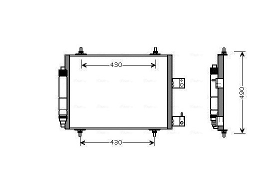 Condensor, airconditioning CNA5213D Ava Quality Cooling