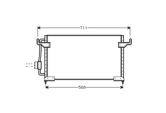 CONDENSOR P605/CITR XM 93- 09005085 International Radiators