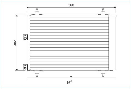 Airco condensor 814080 Valeo