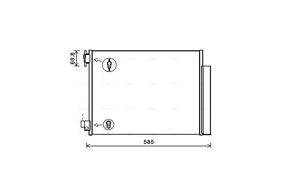 Condensor, airconditioning DA5011D Ava Quality Cooling