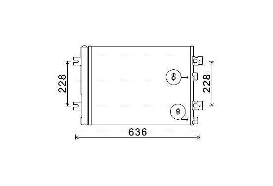 Condensor, airconditioning RTA5467D Ava Quality Cooling