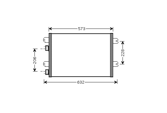 AIRCO CONDENSOR vanaf '99 528 X 393 (Zie Foto) 43005317 International Radiators