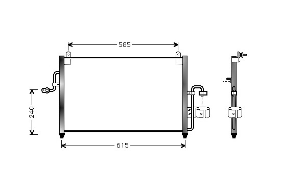 AIRCO CONDENSOR tot '99 81005011 International Radiators