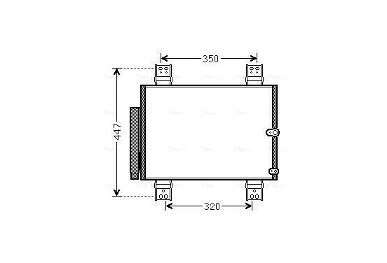 Condensor, airconditioning DU5064D Ava Quality Cooling